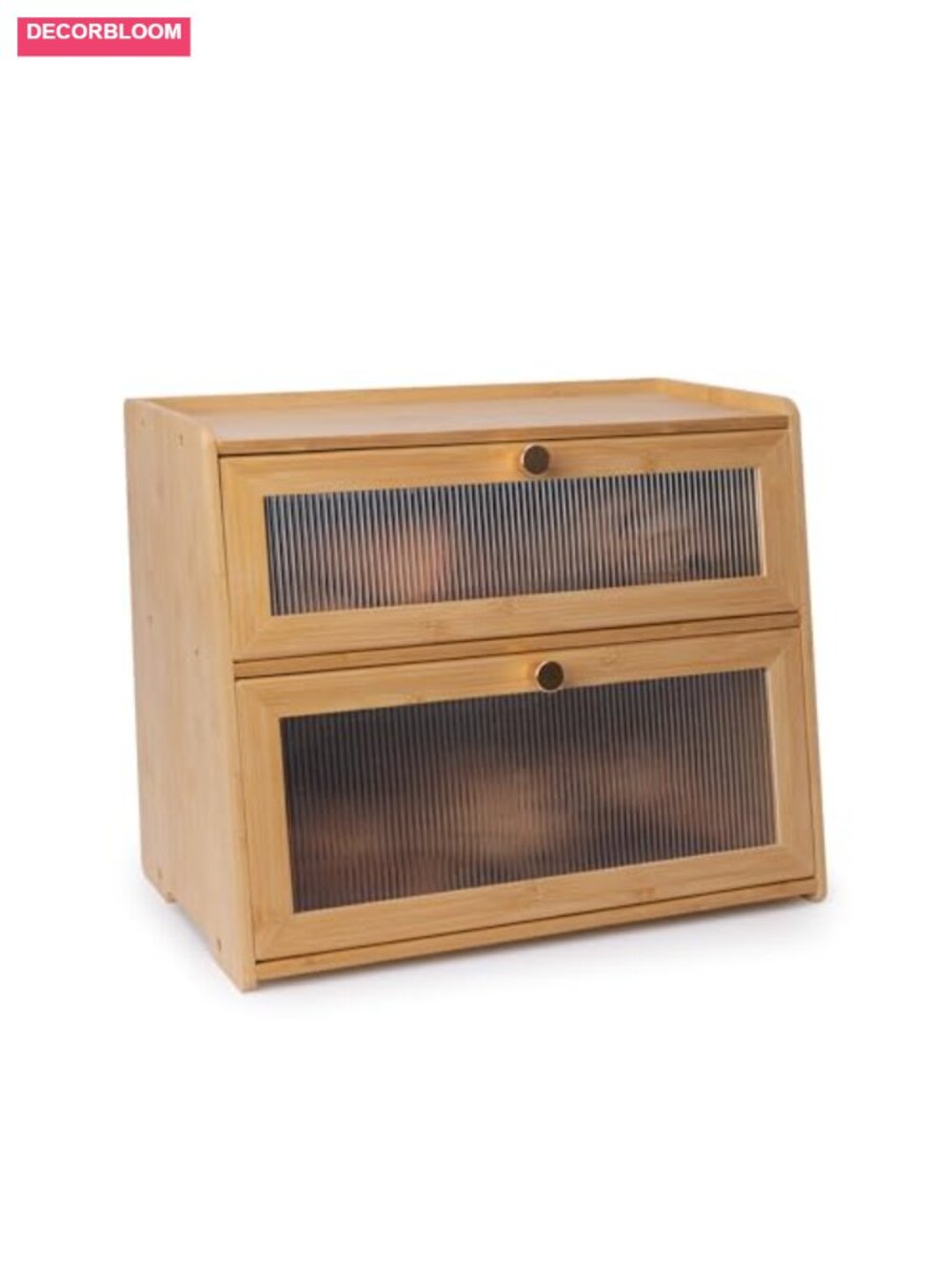 Bamboo Bread Box Extra Large Kitchen Counter Farmhouse Storage